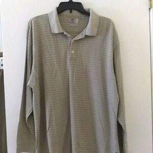 Callaway Beige Striped Men's Shirt